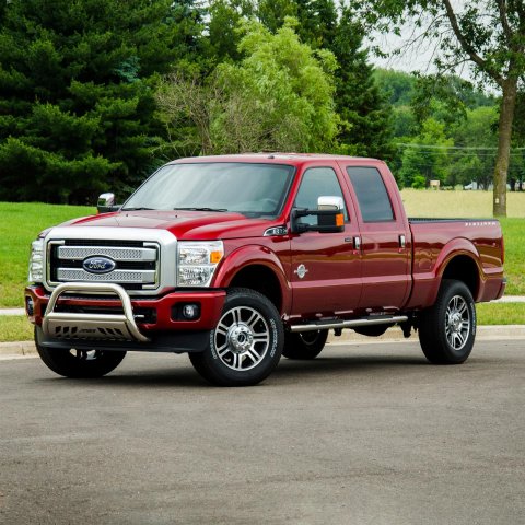 Aries Automotive 4 in. Oval Side Bars S223006-2 Step Bars, Oval, in., Stainless Steel, Polished, Ford, Pair thumbnail 1