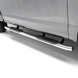 Aries Automotive 4 in. Oval Side Bars S223043-2 Step Bars, Stainless Steel, Polished, 4.00 Diameter, 99.990 Length, Ford, Pair thumbnail 1