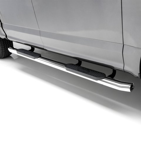 Aries Automotive 4 in. Oval Side Bars S223043-2 Step Bars, Stainless Steel, Polished, 4.00 Diameter, 99.990 Length, Ford, Pair