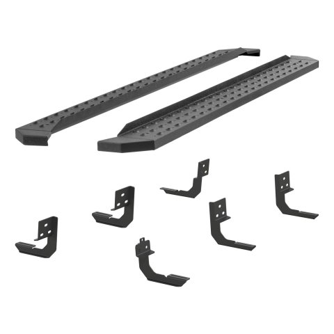 Aries Automotive RidgeStep Running Boards 2055536 Board, RidgeStep, Steel, Black Textured Powdercoated, 6.500 in. Diameter, Cab Length, 91.000 in. Long MegaCab, Dodge, RAM, Pair thumbnail 7