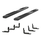 Aries Automotive 6 in. Oval Side Bars 4445041 Step Bars, Aluminum, Black Powdercoated, Gloss, 6.00 Diameter, 85.00 Length, for Nissan, Pair thumbnail 3