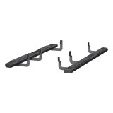Aries Automotive 6 in. Oval Side Bars 4445041 Step Bars, Aluminum, Black Powdercoated, Gloss, 6.00 Diameter, 85.00 Length, for Nissan, Pair thumbnail 4