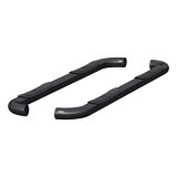 Aries Automotive 3 in. Round Side Bars 205040 Nerf and Step Bars, Steel, Black, Polished, Powdercoated, 3.00 Diameter, Dodge, Pair thumbnail 2