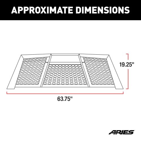 ARIES Automotive Headache Racks and Window Guards 1110111 Rack, Switchback, 09-10 1500/2500/3500 CREW CAB; 11-18 RAM 1500/2500/3500 CREW CAB thumbnail 4