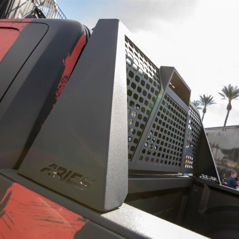 ARIES Automotive Headache Racks and Window Guards 1110111 Rack, Switchback, 09-10 1500/2500/3500 CREW CAB; 11-18 RAM 1500/2500/3500 CREW CAB thumbnail 5