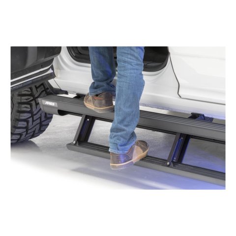 Aries Automotive ActionTrac Powered Running Boards for 2015-2025 CANYON, COLORADO - 3047904 Power Boards, ActionTrac, Aluminum, Black Powdercoated, Chevy, GMC, Crew Cab, Kit thumbnail 2