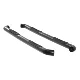 Aries Automotive 3 in. Round Side Bars 214045 Step Bars, Stainless Steel, Black Powdercoated, Gloss, 3.00 Diameter, 87.170 Length, Chevrolet, GMC, Pair thumbnail 3