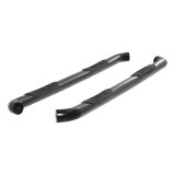 Aries Automotive 3 in. Round Side Bars 214045 Step Bars, Stainless Steel, Black Powdercoated, Gloss, 3.00 Diameter, 87.170 Length, Chevrolet, GMC, Pair thumbnail 4