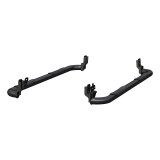 Aries Automotive 3 in. Round Side Bars 215041 Step Bars, Stainless Steel, Black Powdercoated, Gloss, 3.00 Diameter, 82.870 Length, Dodge, Pair thumbnail 5