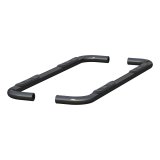 Aries Automotive 3 in. Round Side Bars 204054 Nerf and Step Bars, Steel, Black, Gloss, Powdercoated, 3.00 Diameter, Chevrolet, GMC, Pair thumbnail 2