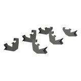 Aries Automotive ActionTrac Mounting Brackets for 2021-2022 BRONCO, 2019-2025 RANGER - 3025123 Running Boards Brackets, ActionTrac, Ford, Crew, Pair thumbnail 4