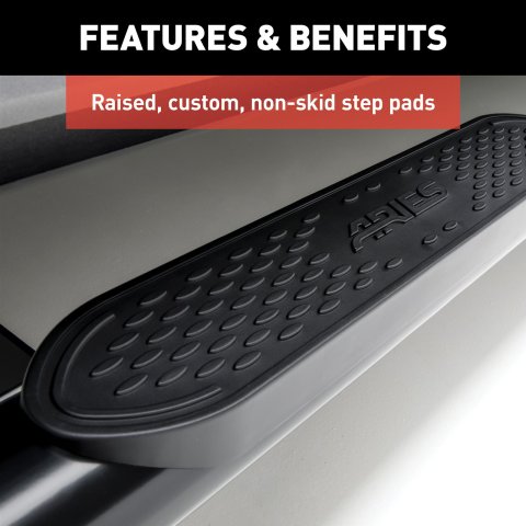 Aries Automotive 4 in. Oval Side Bars for 2019-2021 RANGER - S223046 Nerf and Step Bars, Ford, Side, In, Black, Pair thumbnail 3