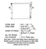CSF Radiators 3117 Jeep Grand Cherokee thumbnail 1