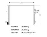 CSF Air Conditioning Condensers 10763 Condenser, Aluminum, Natural, Ford, Each thumbnail 1