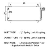 CSF Air Conditioning Condensers 10390 Condenser, Aluminum, Natural, Infinity, Each thumbnail 1