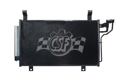 CSF Air Conditioning Condensers 10730 Condenser, Aluminum, Black, Mazda, Each thumbnail 2