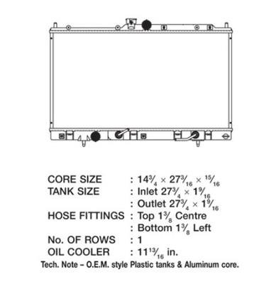 CSF Radiators 3128 Mitsubishi Lancer 2.4 L thumbnail 1