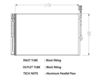 CSF Air Conditioning Condensers 10747 Condenser, Aluminum, Black, Volkswagen, Each thumbnail 1