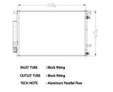CSF Air Conditioning Condensers 10761 Condenser, Aluminum, Natural, Ford, Each thumbnail 1
