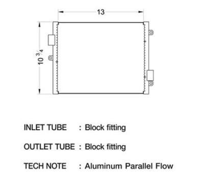 CSF Air Conditioning Condensers 10545 Condenser, Aluminum, Black, Porsche, Each thumbnail 5
