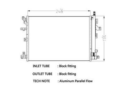 CSF Air Conditioning Condensers 10789 Condenser, Aluminum, Natural, Volvo, Each thumbnail 1