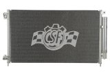 CSF Air Conditioning Condensers for 2005-2007 ACCORD - 10384 Condenser, Aluminum, Natural, use on Honda®, Each thumbnail 4