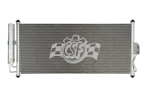CSF Air Conditioning Condensers 10591 Condenser, Aluminum, Natural, Nissan, Each thumbnail 1