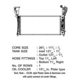 CSF Radiators 3665 Radiator, OE Replacement, Aluminum/Plastic, Natural, Ford, Edge, Each thumbnail 1