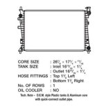 CSF Radiators for 2008-2011 FOCUS - 3510 Radiator, OE Replacement, Aluminum/Plastic, Natural, Ford, Focus, Each thumbnail 1