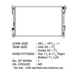CSF Radiators 3511 Radiator, OE Replacement, Aluminum/Plastic, Natural, Ford, Lincoln, Flex, MKT, EcoBoost, Each thumbnail 1