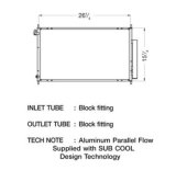 CSF Air Conditioning Condensers 10627 Condenser, Aluminum, Black, for use with Acura®, Each thumbnail 1