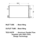 CSF Air Conditioning Condensers 10630 Condenser, Aluminum, Natural, Chevy, Each thumbnail 1