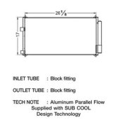 CSF Air Conditioning Condensers 10479 Condenser, Aluminum, Black, Toyota, Each thumbnail 1