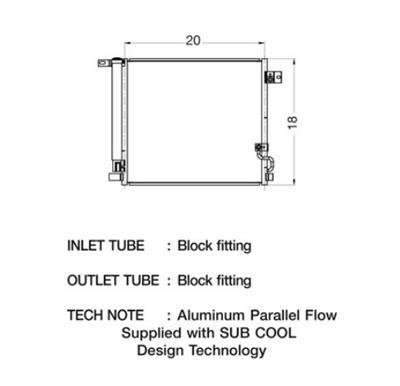 CSF Air Conditioning Condensers 10657 Condenser, Aluminum, Black, Hummer, Each thumbnail 1