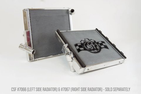 CSF Racing Radiators for 2011-2016 911, 2013-2016 BOXSTER, 2014-2016 CAYMAN - 7066 Radiator, Racing, Aluminum, Polished, Porsche, Carrera, Boxster, Cayman, 991, 981, Left Side, Each thumbnail 8