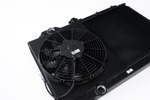 CSF Racing Radiators for 2005-2006 LANCER - 7075B Radiator, Racing, Aluminum, Black, Mitsubishi, Lancer, Evo, Fan Included, Each thumbnail 2