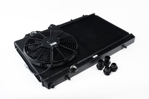 CSF Racing Radiators for 2005-2006 LANCER - 7075B Radiator, Racing, Aluminum, Black, Mitsubishi, Lancer, Evo, Fan Included, Each thumbnail 5
