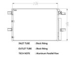 CSF Air Conditioning Condensers 10703 Condenser, Aluminum, Black, Ford, Lincoln, Each thumbnail 1
