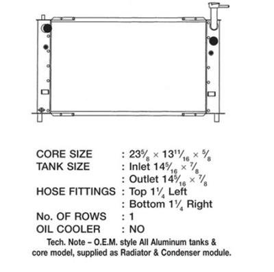 CSF Radiators for 2001-2003 PRIUS - 3146 Radiator and Condenser Module, OE Replacement, Aluminum, Natural, Toyota, Prius, Each thumbnail 1