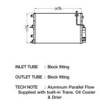 CSF Air Conditioning Condensers 10531 Condenser, Aluminum, Natural, Ford, Each thumbnail 1