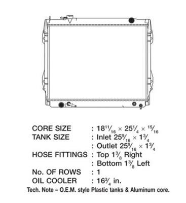 CSF Radiators for 1995-2004 TACOMA - 3154 Toyota Tacoma thumbnail 1