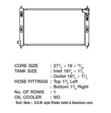 CSF Radiators 3431 Radiator, OE Replacement, Aluminum/Plastic, Natural, Mitsubishi, Lancer, Outlander, Each thumbnail 1