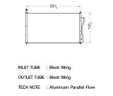 CSF Air Conditioning Condensers 10593 Condenser, Aluminum, Black, Ford, Each thumbnail 1