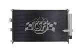CSF Air Conditioning Condensers 10484 Condenser, Aluminum, Black, for use on Honda®, Each thumbnail 4