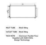 CSF Air Conditioning Condensers 10487 Condenser, Aluminum, Black, for use on Honda®, Each thumbnail 1