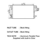 CSF Air Conditioning Condensers 10489 Condenser, Aluminum, Natural, for use on Hyundai, Each thumbnail 1