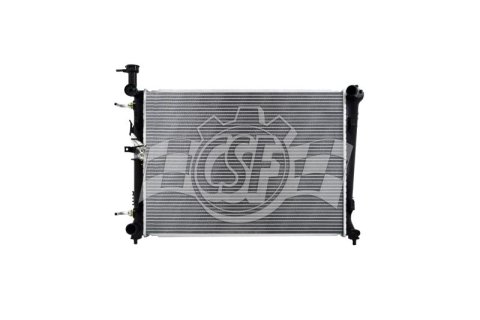 CSF Radiators 3835 Radiator, Aluminum/Plastic, Natural, Crossflow, Upper Driver Side Inlet, Lower Passenger Side Outlet, for Kia, Each thumbnail 2