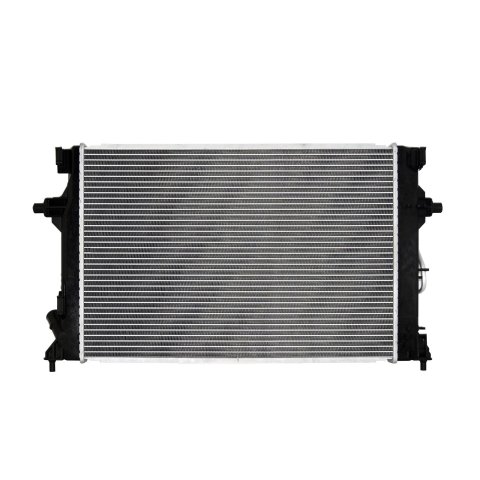CSF Radiators 3871 Radiator, Aluminum/Plastic, Natural, Crossflow, Upper Driver Side Inlet, Lower Passenger Side Outlet, for Hyundai, Each thumbnail 3