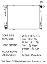 CSF Radiators 3789 Radiator, OE Replacement, Aluminum/Plastic, for use on Kia, Each thumbnail 3