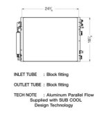 CSF Air Conditioning Condensers 10585 Condenser, Aluminum, Black, Chrysler, Each thumbnail 1